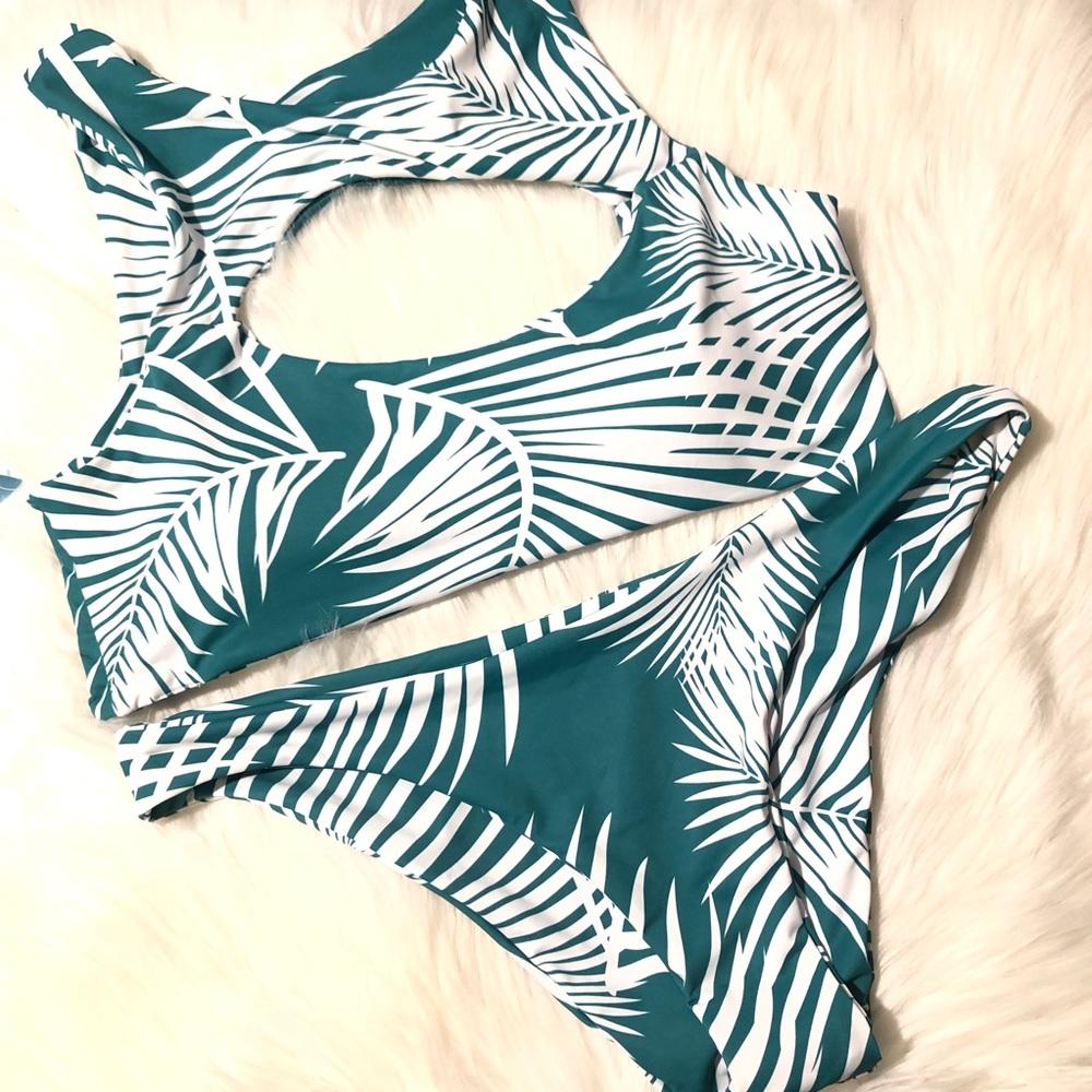 Cheeky Gal Tropical Two Piece Swim Suit